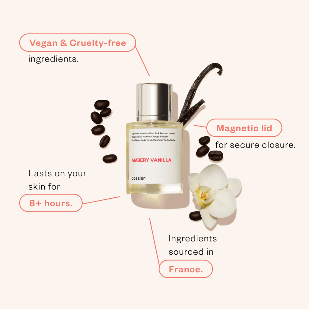 Dossier Ambery Vanilla Eau de Parfum para Mujer, 50ml / 1.7 oz