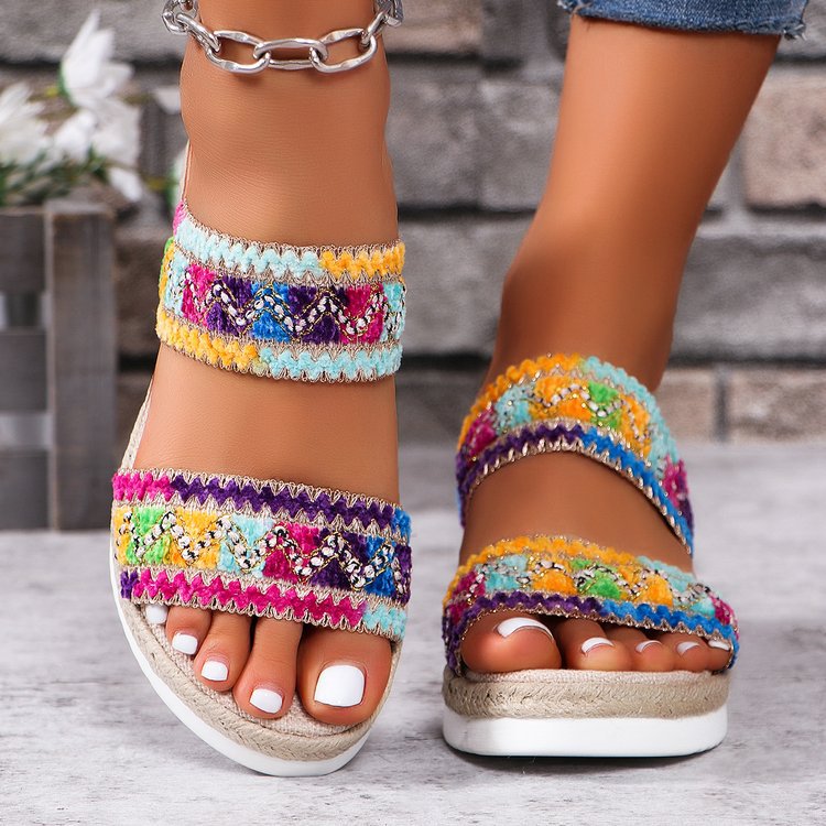 Women's Woven Wedge Sandals