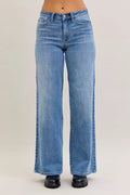 Pantalones vaqueros de pierna ancha Judy Blue Retro de tiro medio