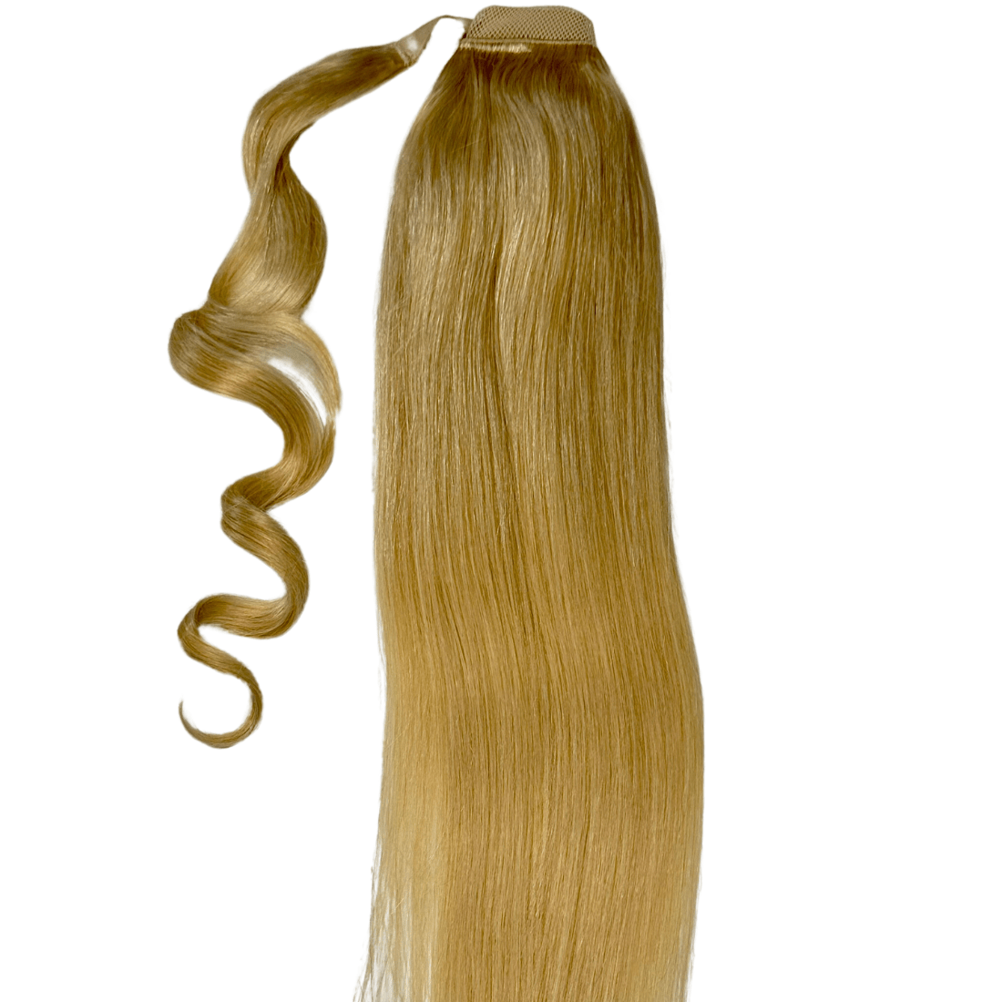 Extensión de coleta de cabello humano 100% rubio platino