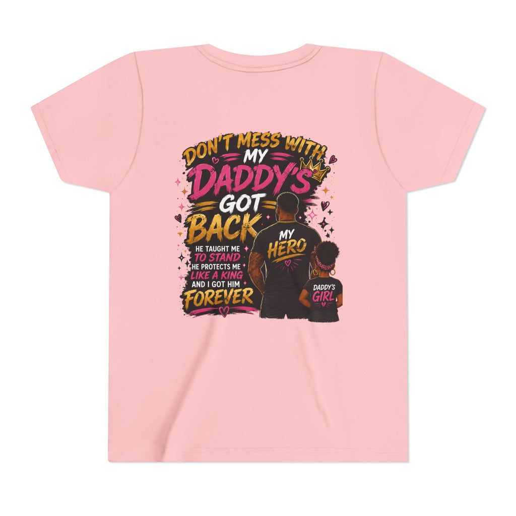 Daddy & Me Youth Tee — "Protected by My Daddy" Father-Daughter Graphic Shirt