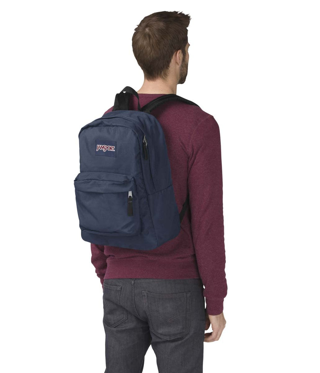JanSport SuperBreak One Backpacks - Durable, Lightweight Bookbag with 1 Main Compartment, Front Utility Pocket with Built-in Organizer - Premium Backpack, Black