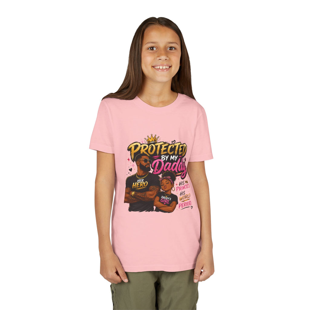 Daddy & Me Youth Tee — "Protected by My Daddy" Father-Daughter Graphic Shirt
