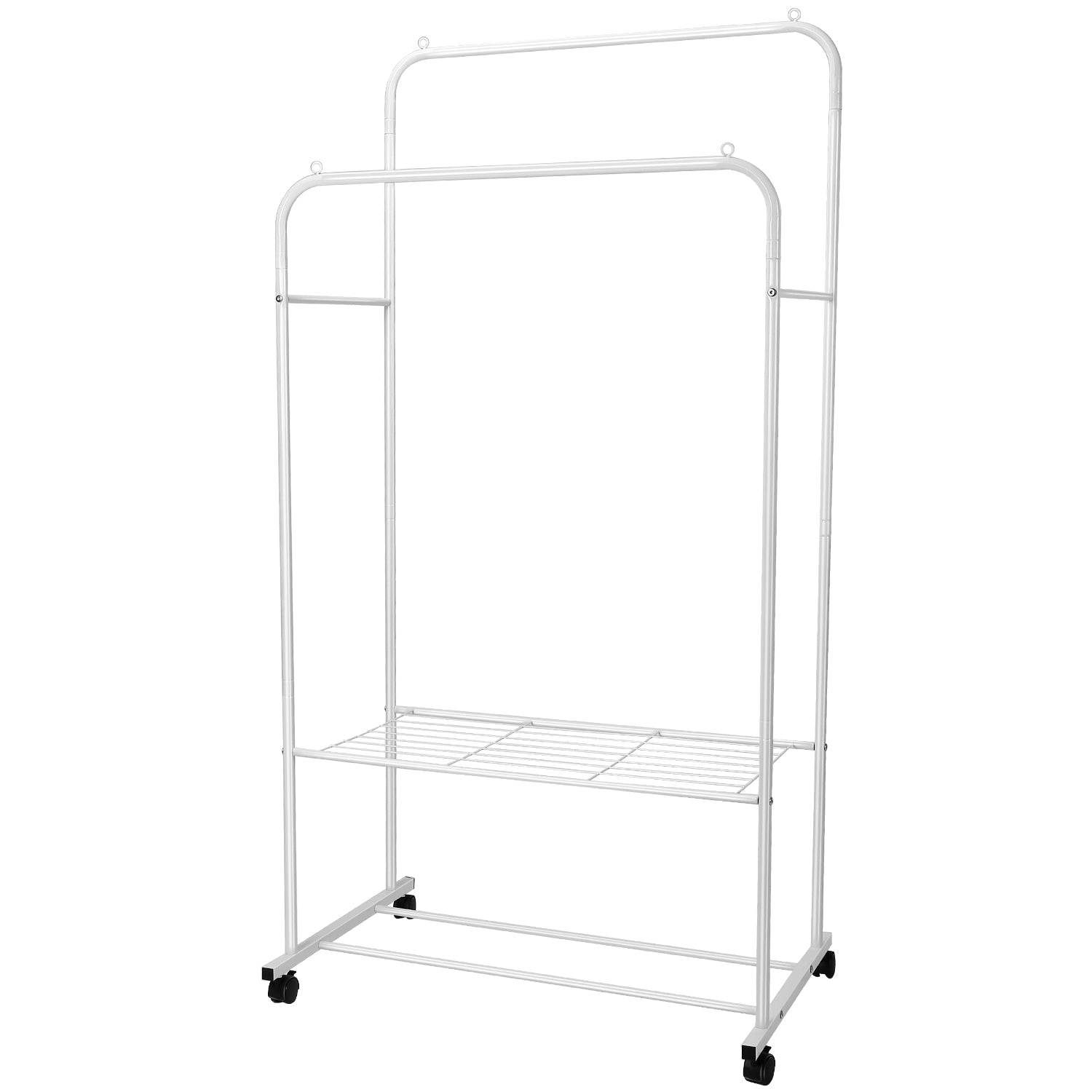 Colgador de ropa Perchero para ropa Almohada Zapatos Organizador de exhibición Soporte Ruedas para ropa Organizador de ropa