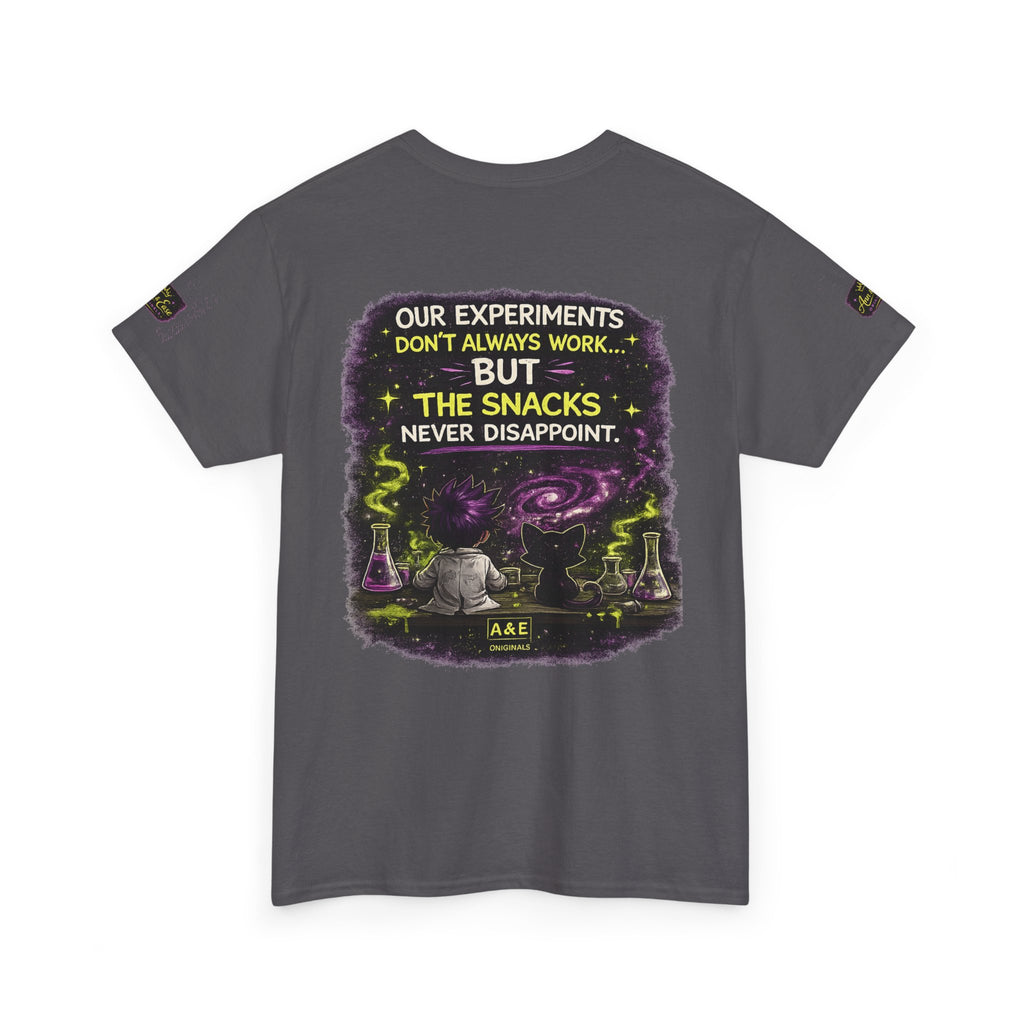 Zyx & Void Cat Science Crew T‑Shirt — "Overthinking Everything Together"