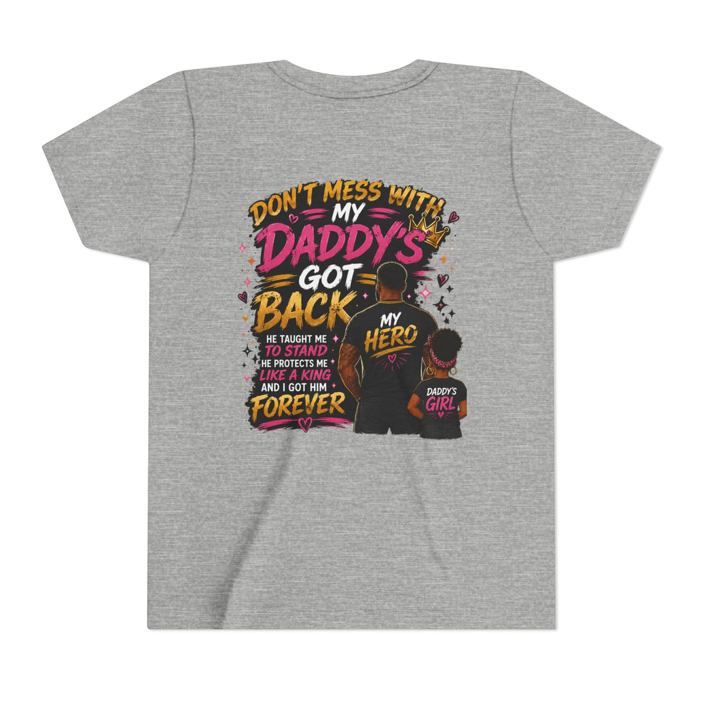 Daddy & Me Youth Tee — "Protected by My Daddy" Father-Daughter Graphic Shirt