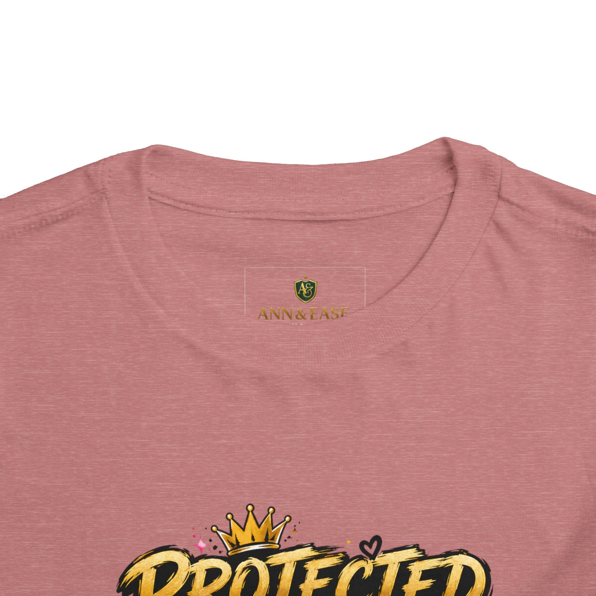 Toddler Tee — "Protected by My Daddy" Daddy’s Girl Graphic Shirt