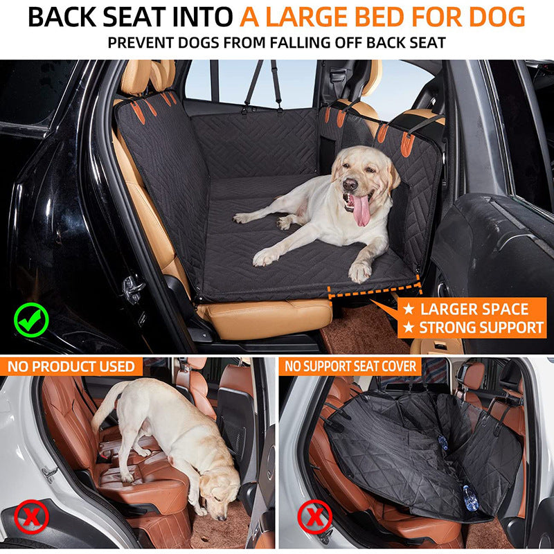 Waterproof Pet Car Seat Cushion — Black & Gray, Single & Bundle Sets