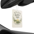 Car Air Freshener — "Better Life" Botanical Scented Car Charm (Sunrise Meadow Design)