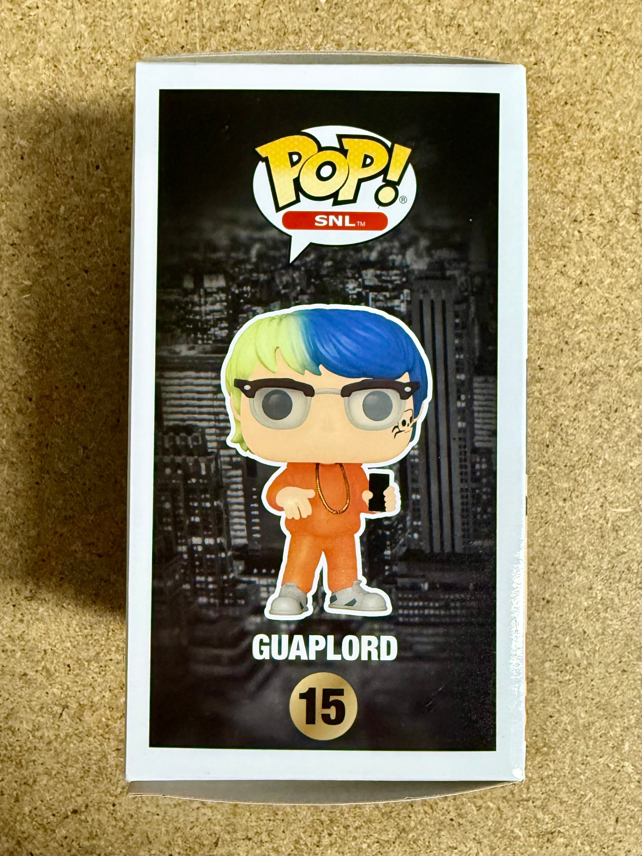Pete Davidson autografió Funko Pop! #15 de SNL Saturday Night Live Guaplord con COA de JSA