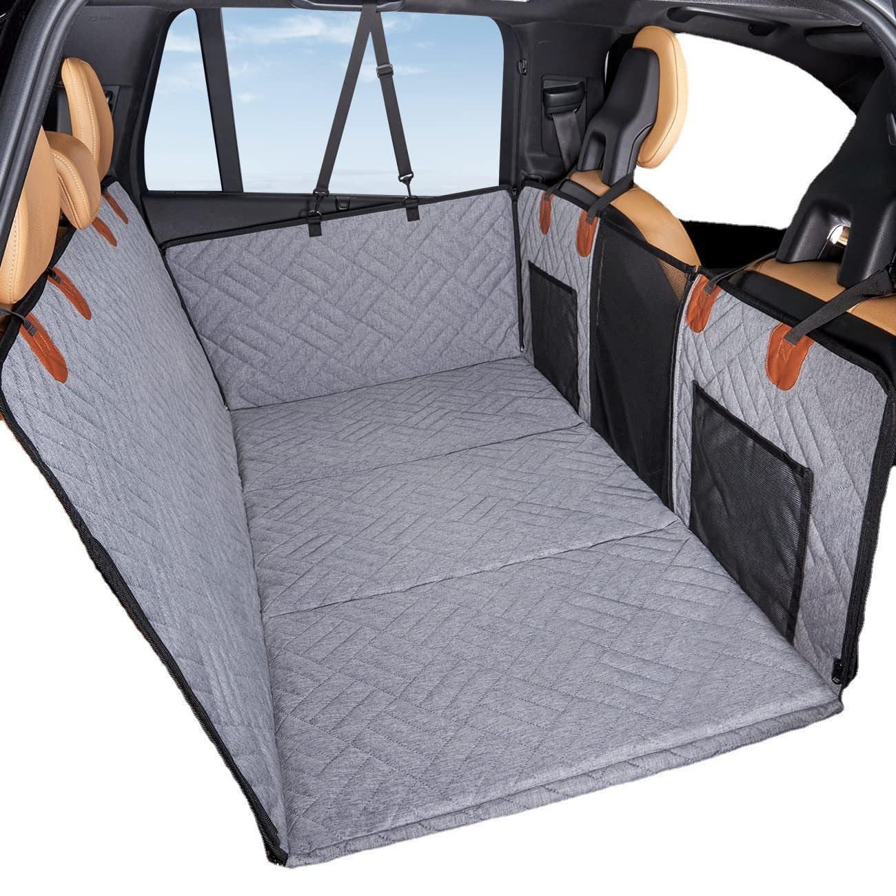 Waterproof Pet Car Seat Cushion — Black & Gray, Single & Bundle Sets
