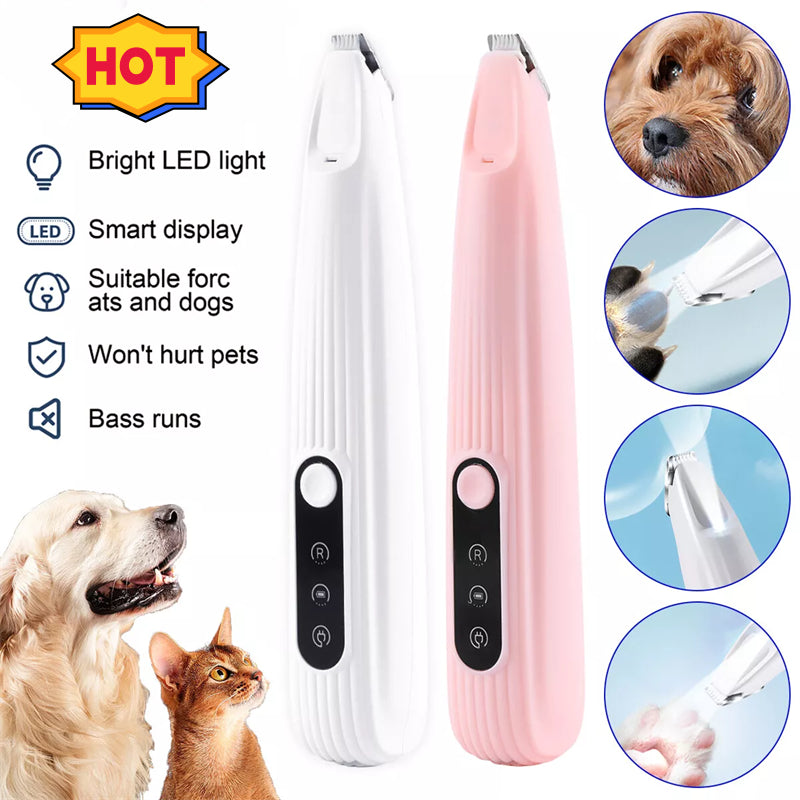 LED Pet Hair Trimmer — Cordless Precision Clipper for Dogs