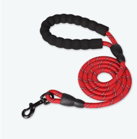 Nylon Reflective Dog Leash — 6 Colors, 9 Size Options