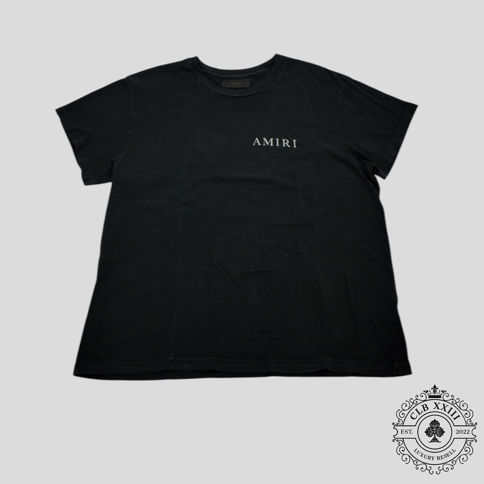 Camiseta Amiri Flower en Negro