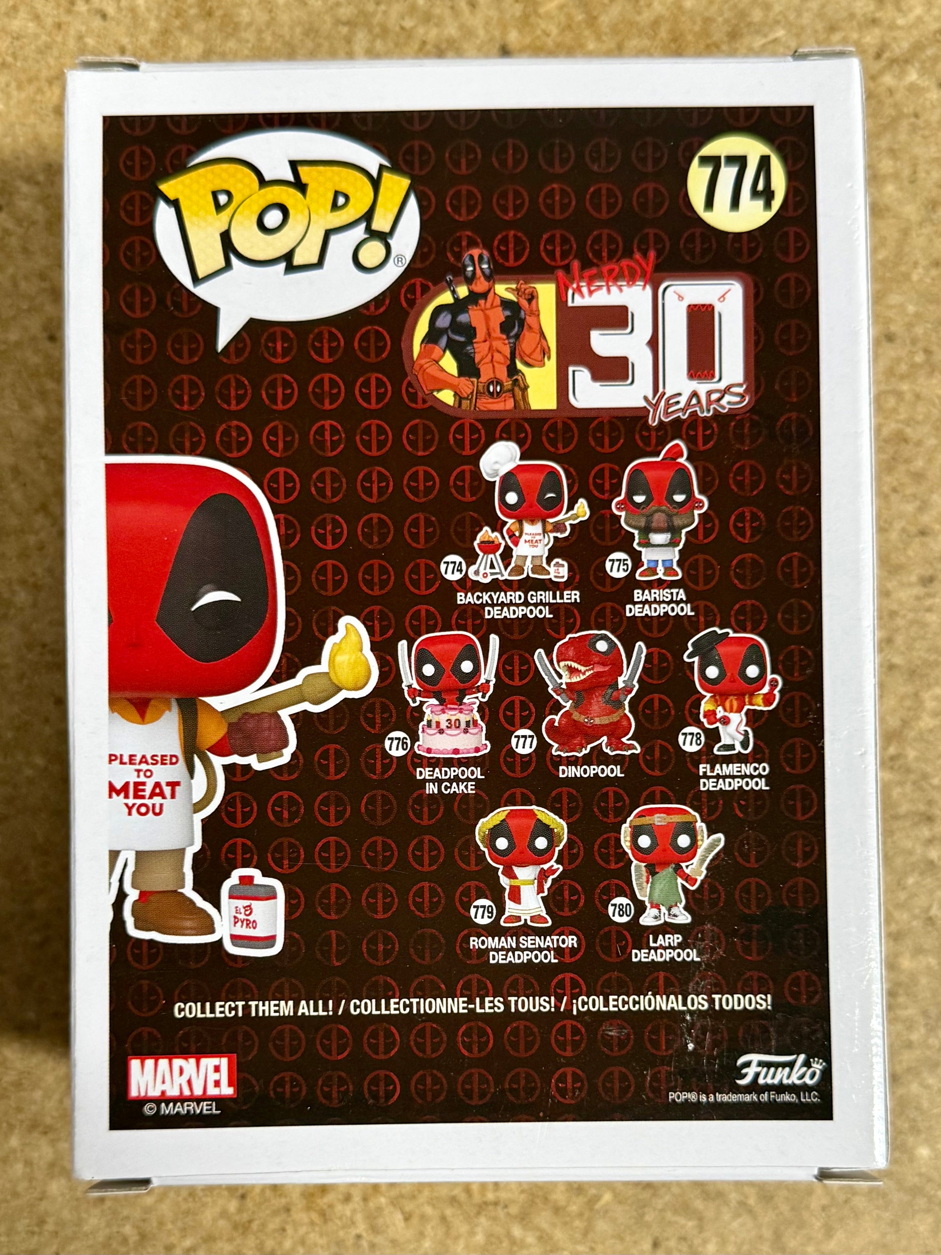 TJ Miller “Weasel” Signed Backyard Griller Deadpool Funko Pop #774 With JSA COA