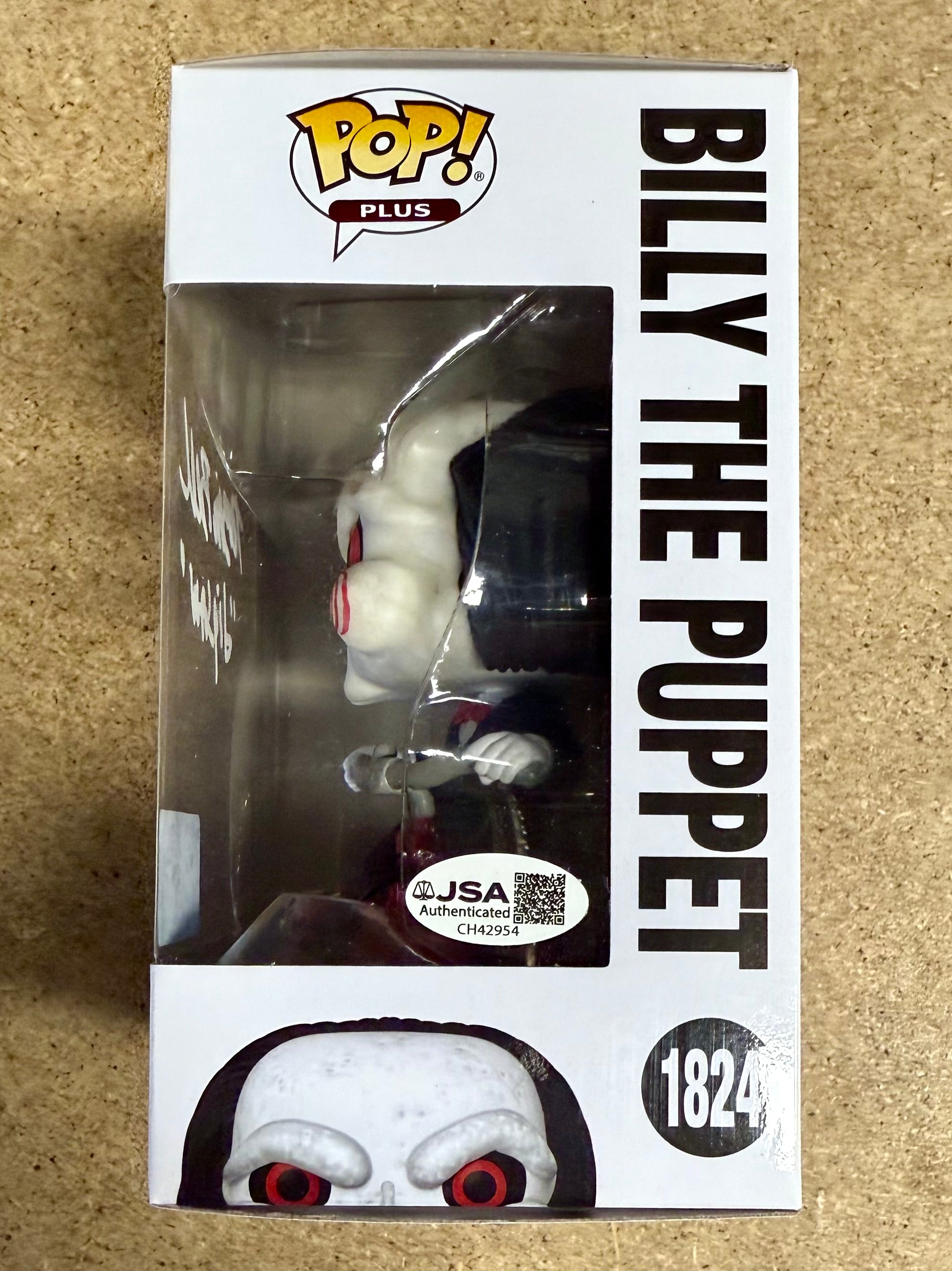 Tobin Bell firmó Saw Billy The Puppet Exclusivo Funko Pop #1824 Jigsaw 2025