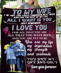 To My Wife Blanket – A Sweet Reminder Of My Love From Your Husband (SKU26B-01151)