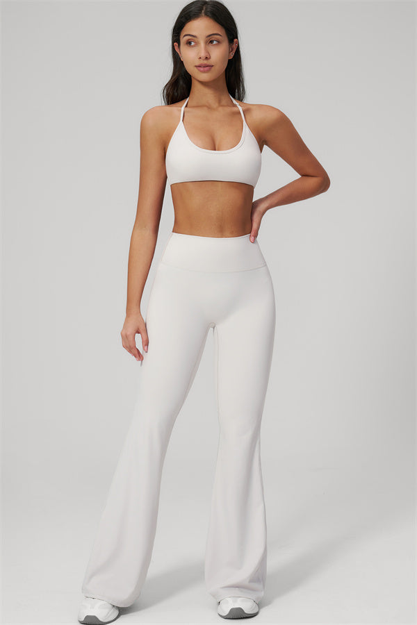 Conjunto de 2 piezas Rapture: Sujetador deportivo y Leggings acampanados