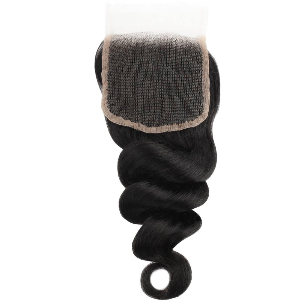 Cierre de Cabello Humano con Encaje HD de 5x5 y Ondas Sueltas