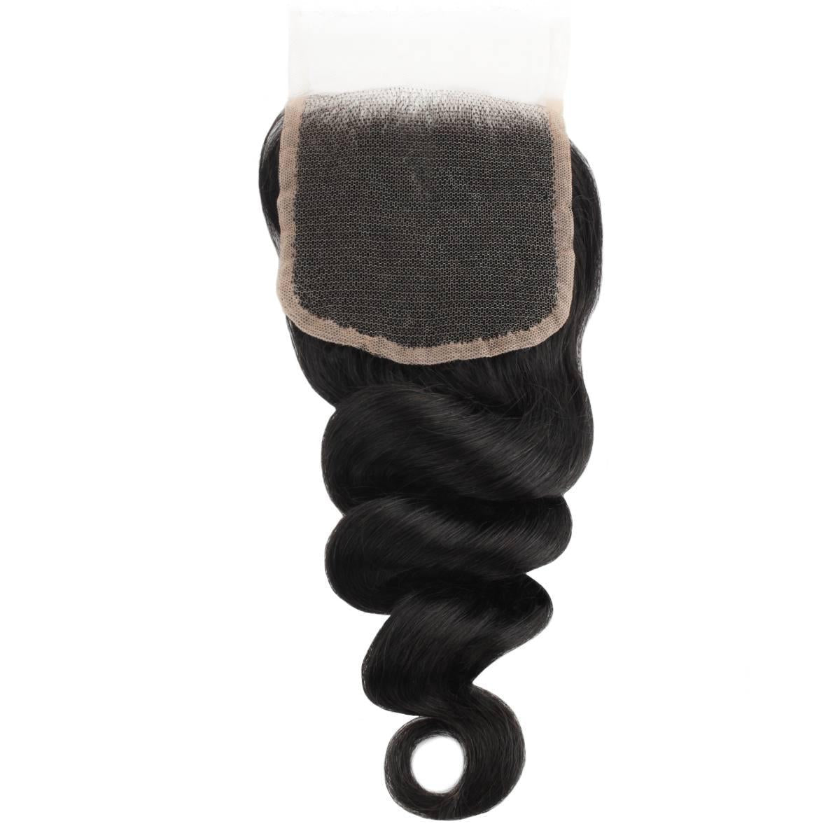 Cierre de Cabello Humano con Encaje HD de 5x5 y Ondas Sueltas
