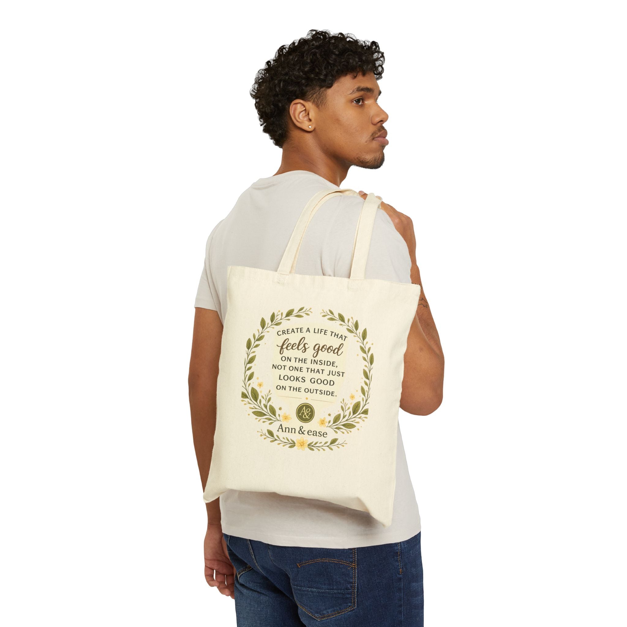 Tote Bag — "Better Life" Inspirational Cotton Canvas Tote