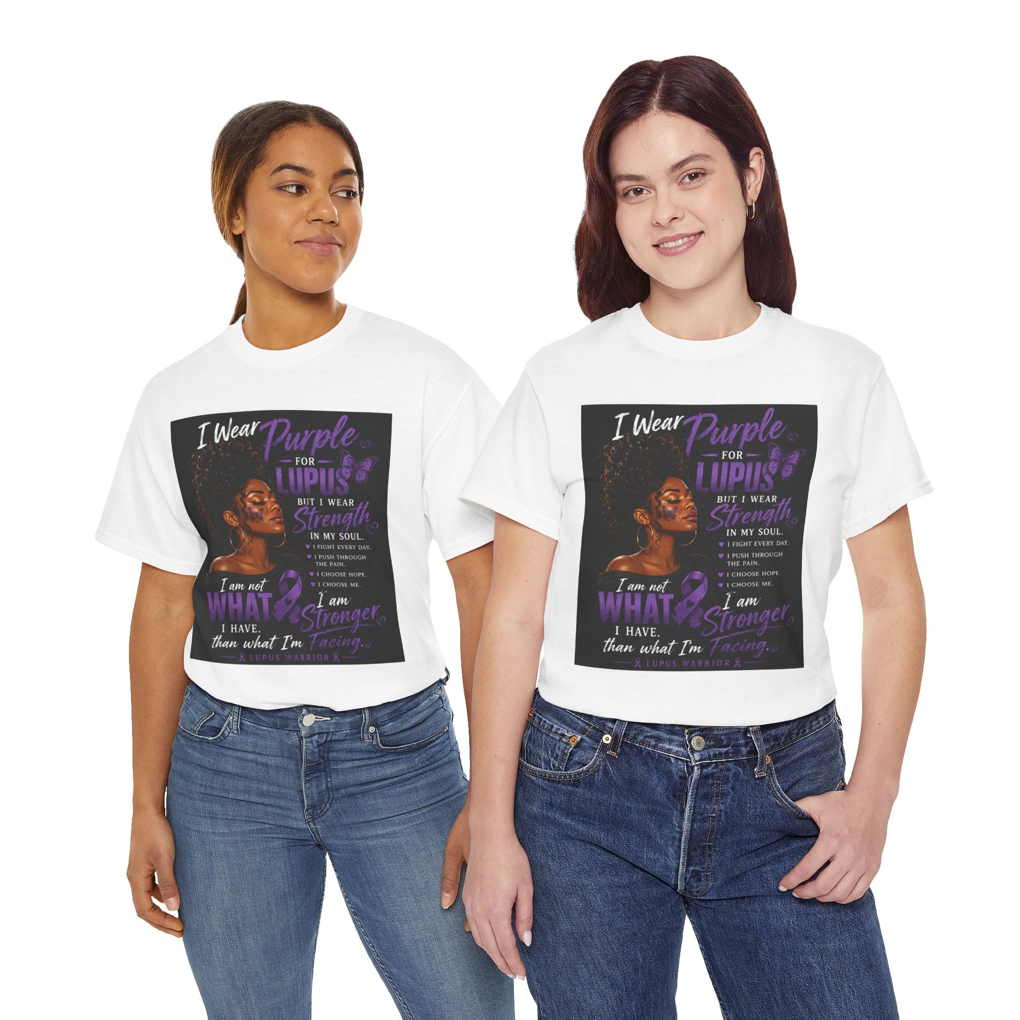 Purple for Lupus Awareness T-Shirt — Inspirational Survivor Quote Tee