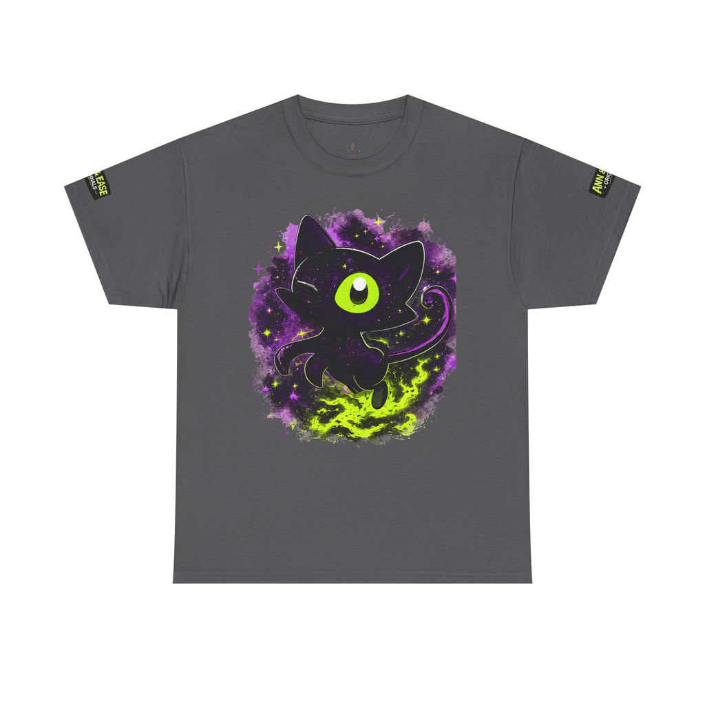 Camiseta Gato del Vacío — Camiseta estampada "Gato del Vacío: No persigo la luz, creo la mía propia"