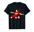 Camiseta de aficionado al fútbol de España con bandera española - Gráfico estético Unisex