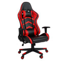 Silla de carreras para juegos, ergonómica, para PC, ordenador, silla giratoria de oficina para jugadores de e-sports, con ajuste de altura, reposacabezas, soporte lumbar, capacidad de carga de 265 libras.