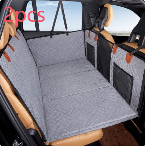 Waterproof Pet Car Seat Cushion — Black & Gray, Single & Bundle Sets