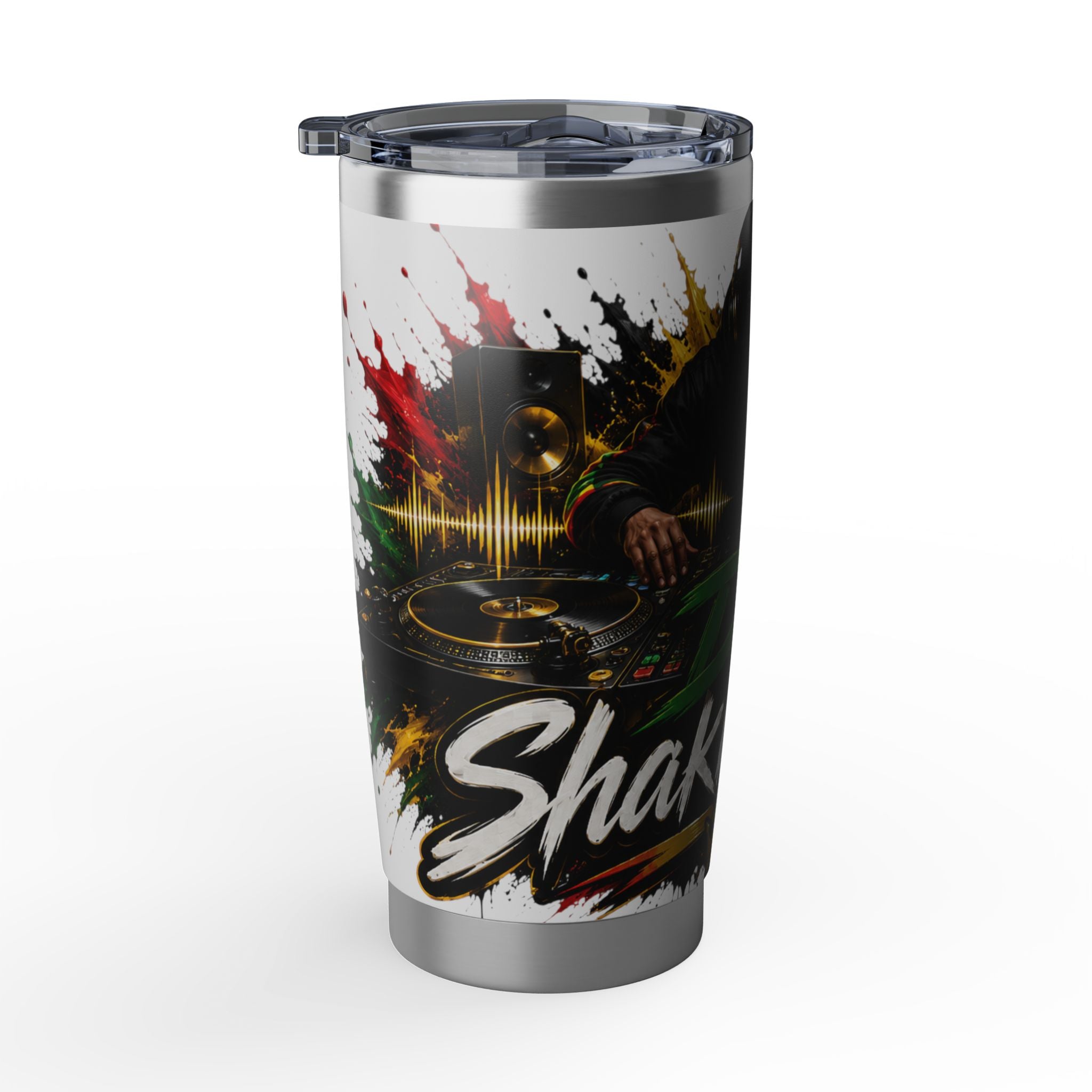 DJ Vagabond 20oz Tumbler – Reggae DJ Graphic Stainless Travel Cup