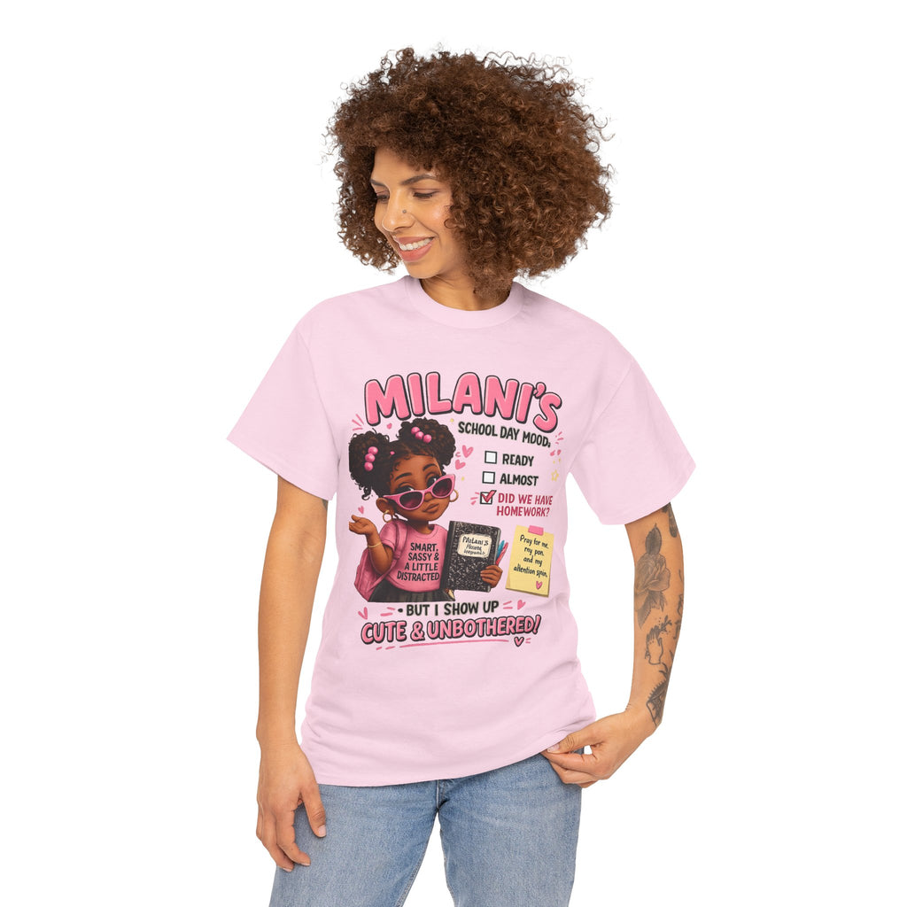 Kids T-Shirt — "Milani's School Days" Cute, Smart & Sassy Back-to-School Tee