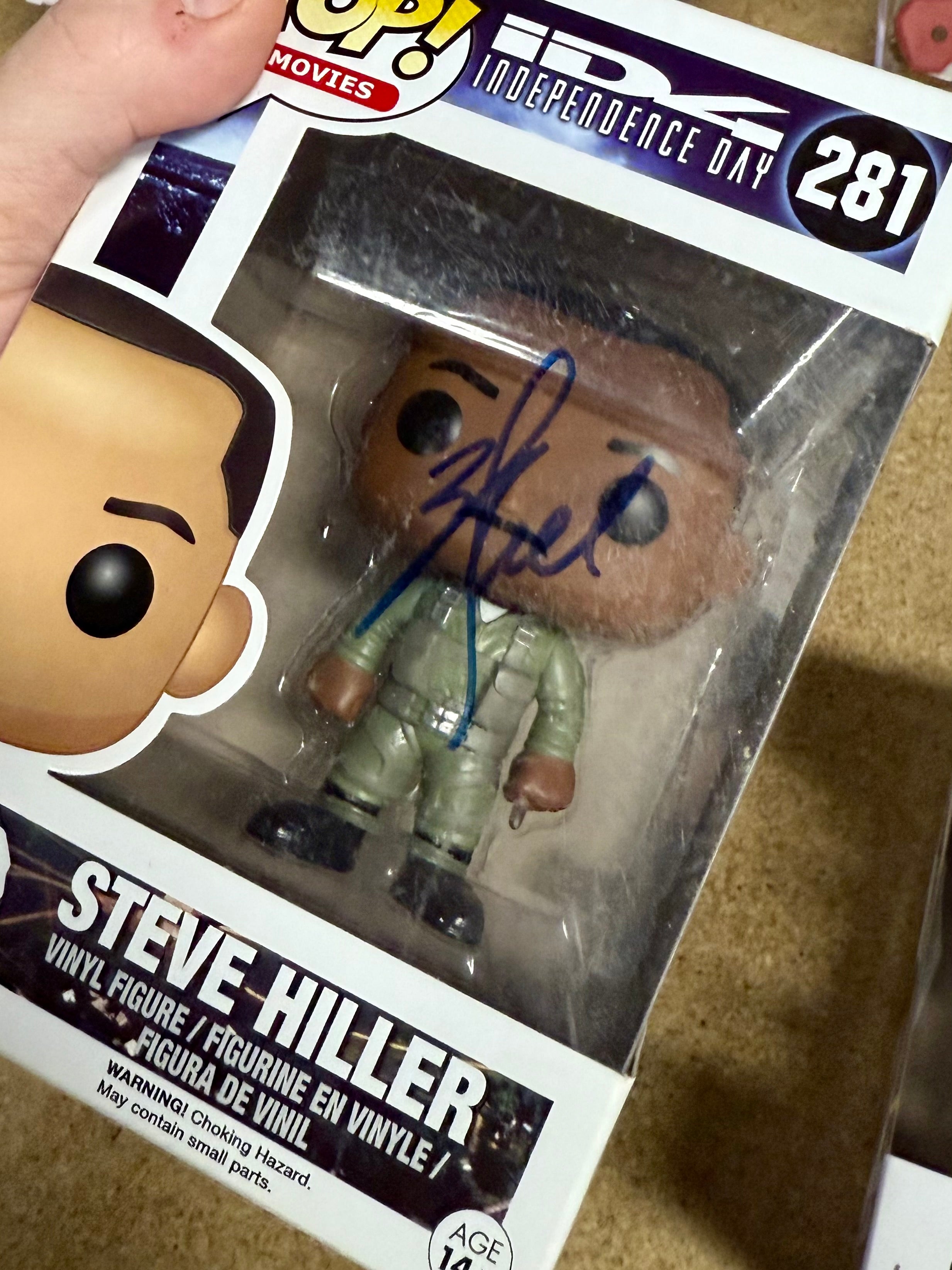 Will Smith (Steve Hiller) & Jeff Goldblum (David Levinson) Funko Pop! de Independence Day Autografiado! Juego de 2 con COA de JSA y PSA