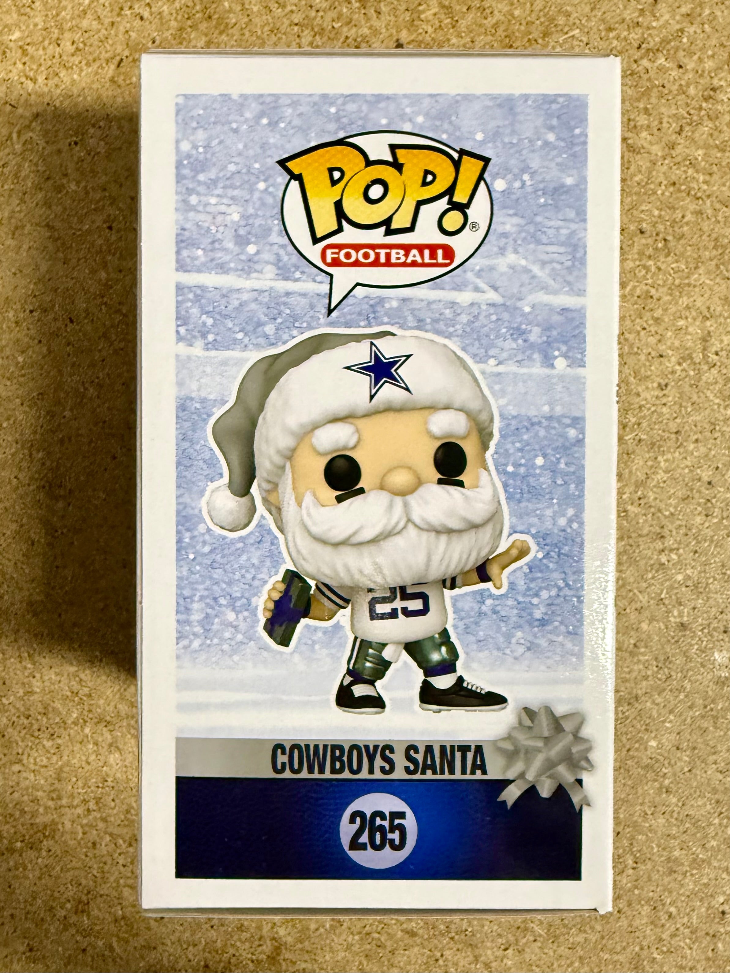 Tony Romo Firmó NFL Santa Dallas Cowboys Exclusivo Funko Pop! #265 JSA COA LEER