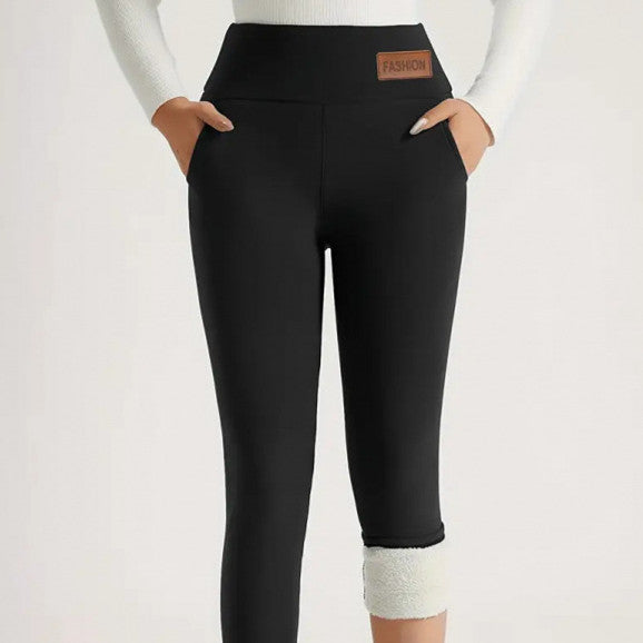 Women’s High-Waist Fleece-Lined Warm Leggings