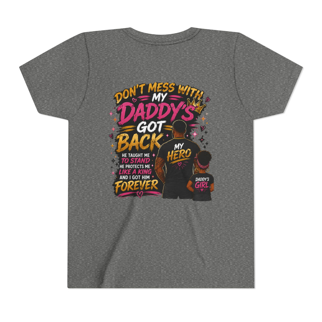 Daddy & Me Youth Tee — "Protected by My Daddy" Father-Daughter Graphic Shirt