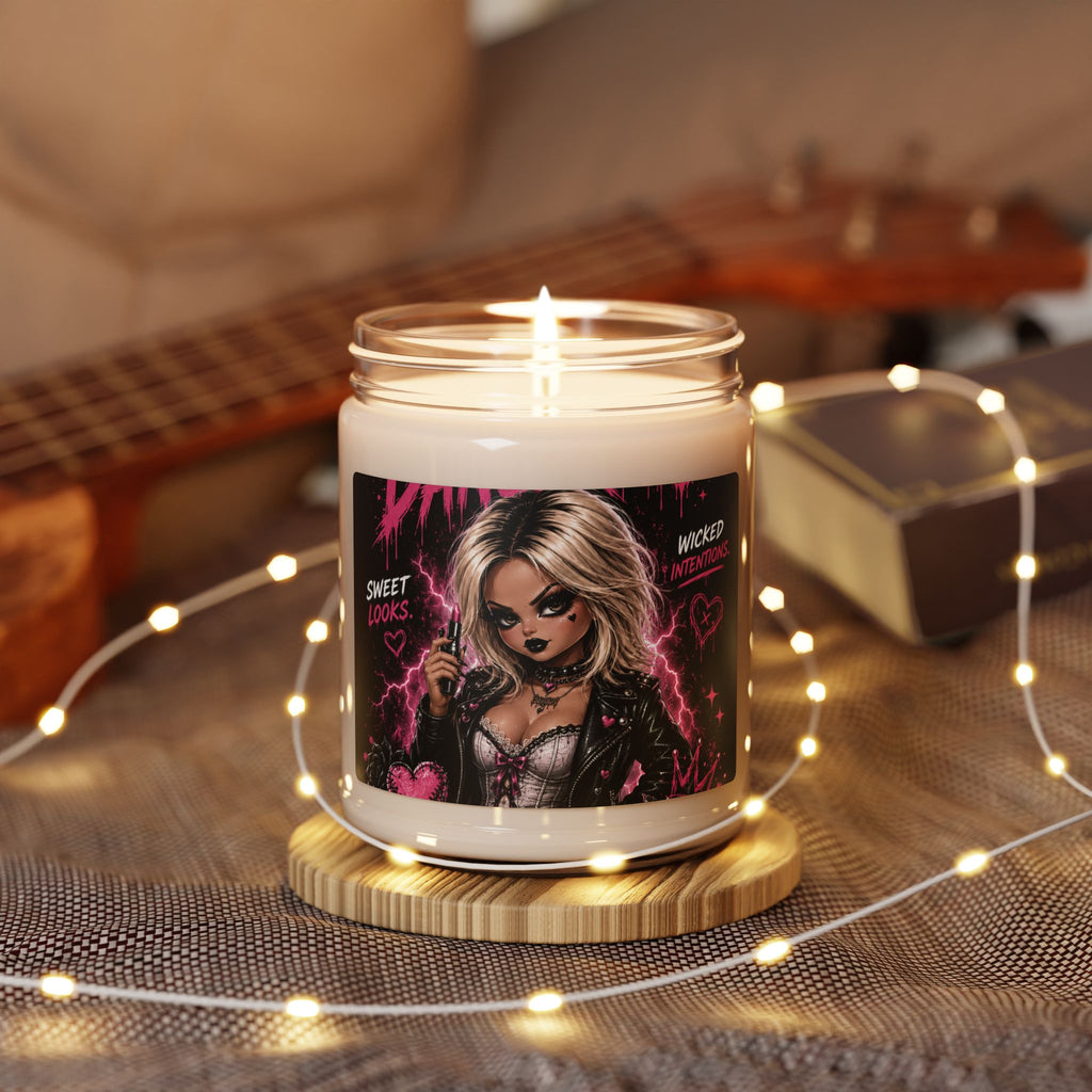 Vela de soja aromática Goth Punk Girl — Vela en frasco de 9 oz "Sweet Vibes"