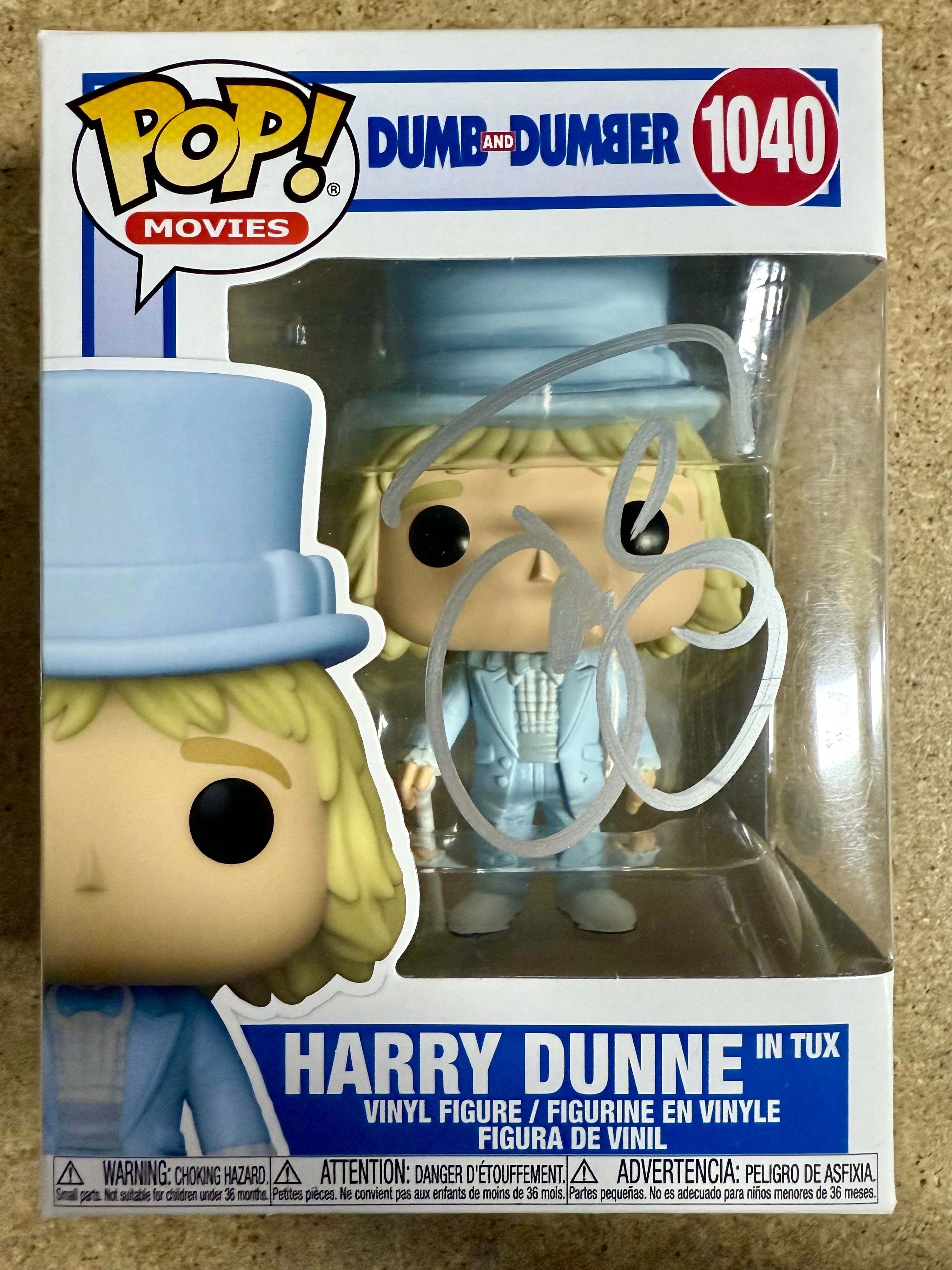 Jeff Daniels firmó la figura Funko Pop! de Harry Dunne de Dumb & Dumber #1040 con certificado de autenticidad de JSA