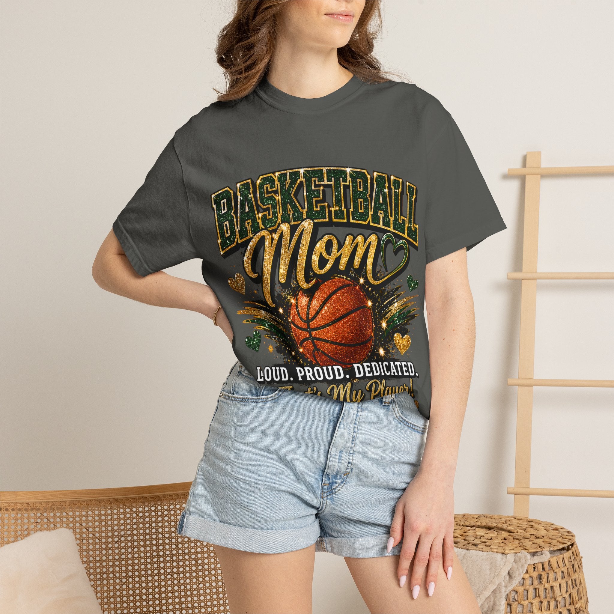 Basketball Mom T-Shirt — Loud, Proud, Dedicated
