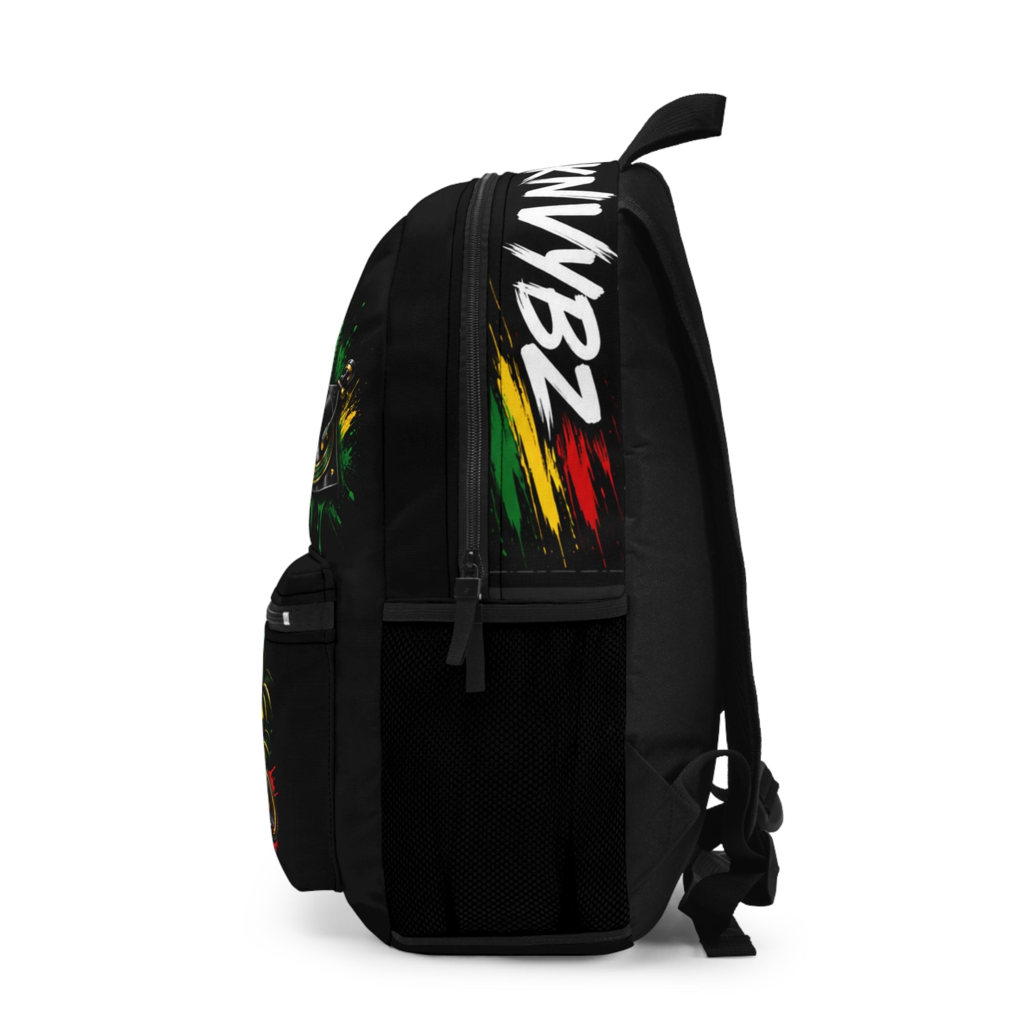 DJ ShaknVybz Reggae DJ Backpack – Colorful Turntable & Crown Music Rasta Design