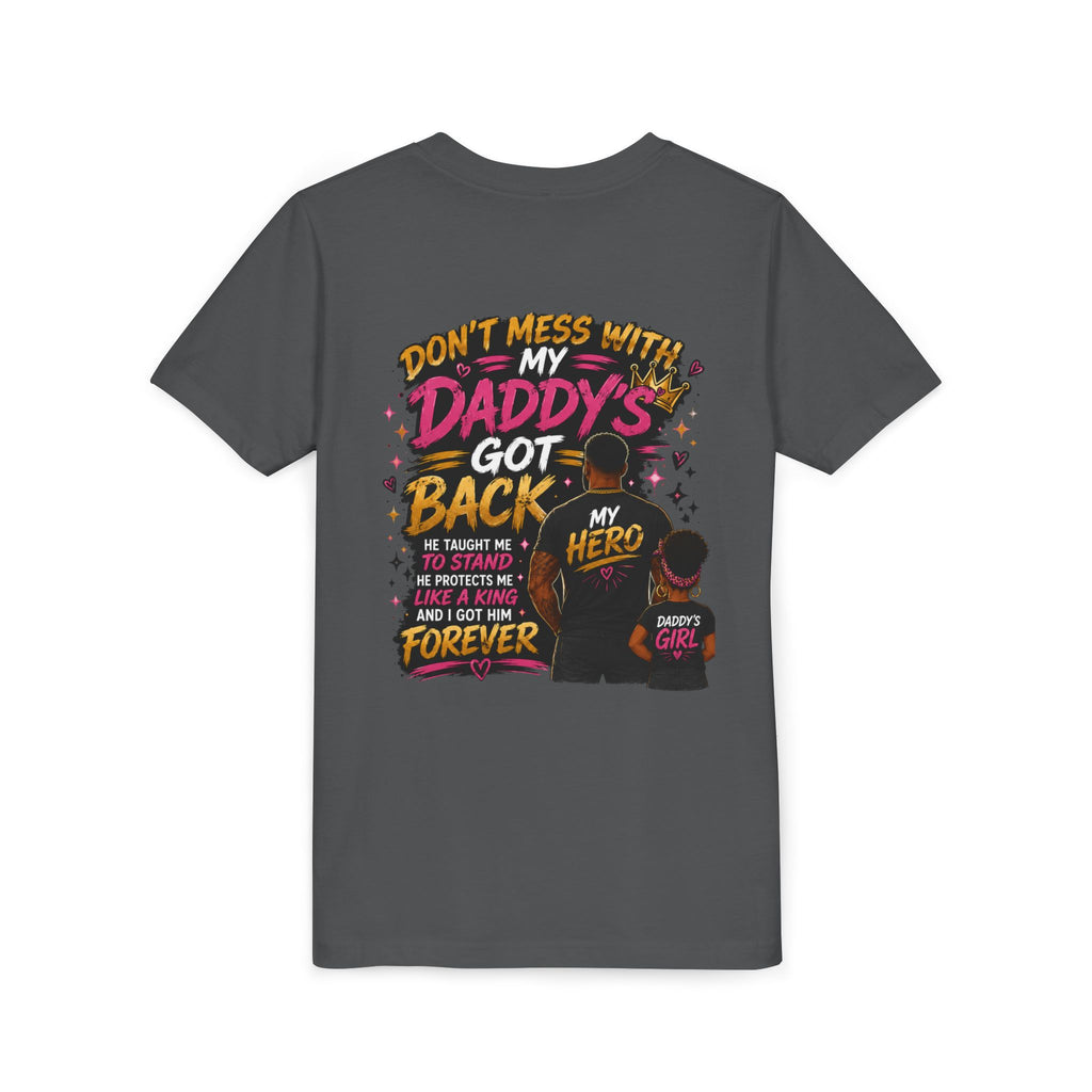 Daddy & Me Youth Tee — "Protected by My Daddy" Father-Daughter Graphic Shirt