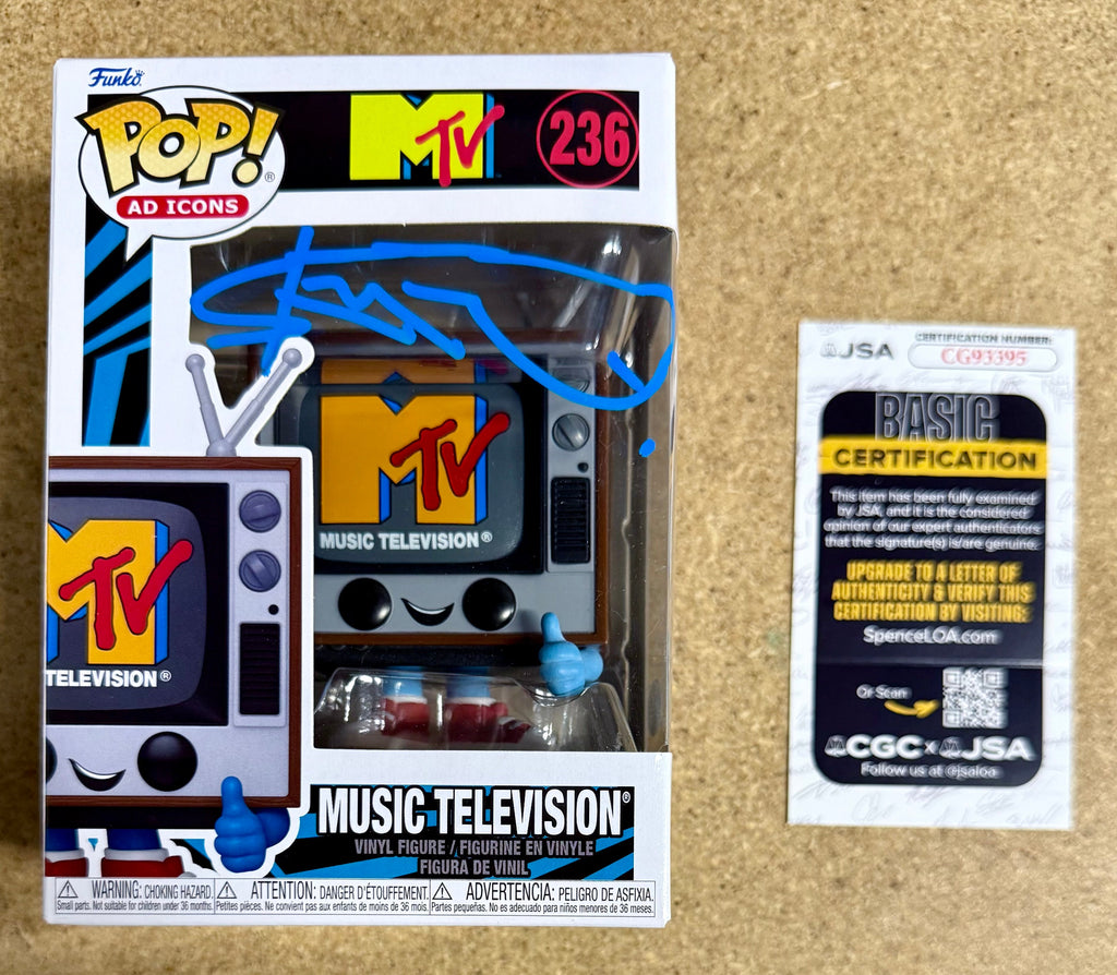 Doble de acción Steve-O de Jackass, Funko Pop #236 de MTV 2024 firmado con COA de JSA