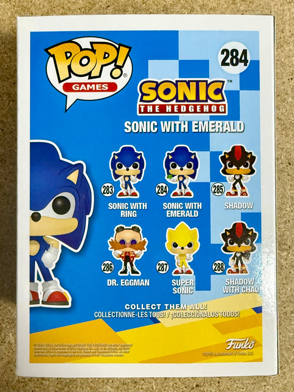 Tahj Mowry Signed Sonic The Hedgehog Funko Pop! #284 With JSA COA