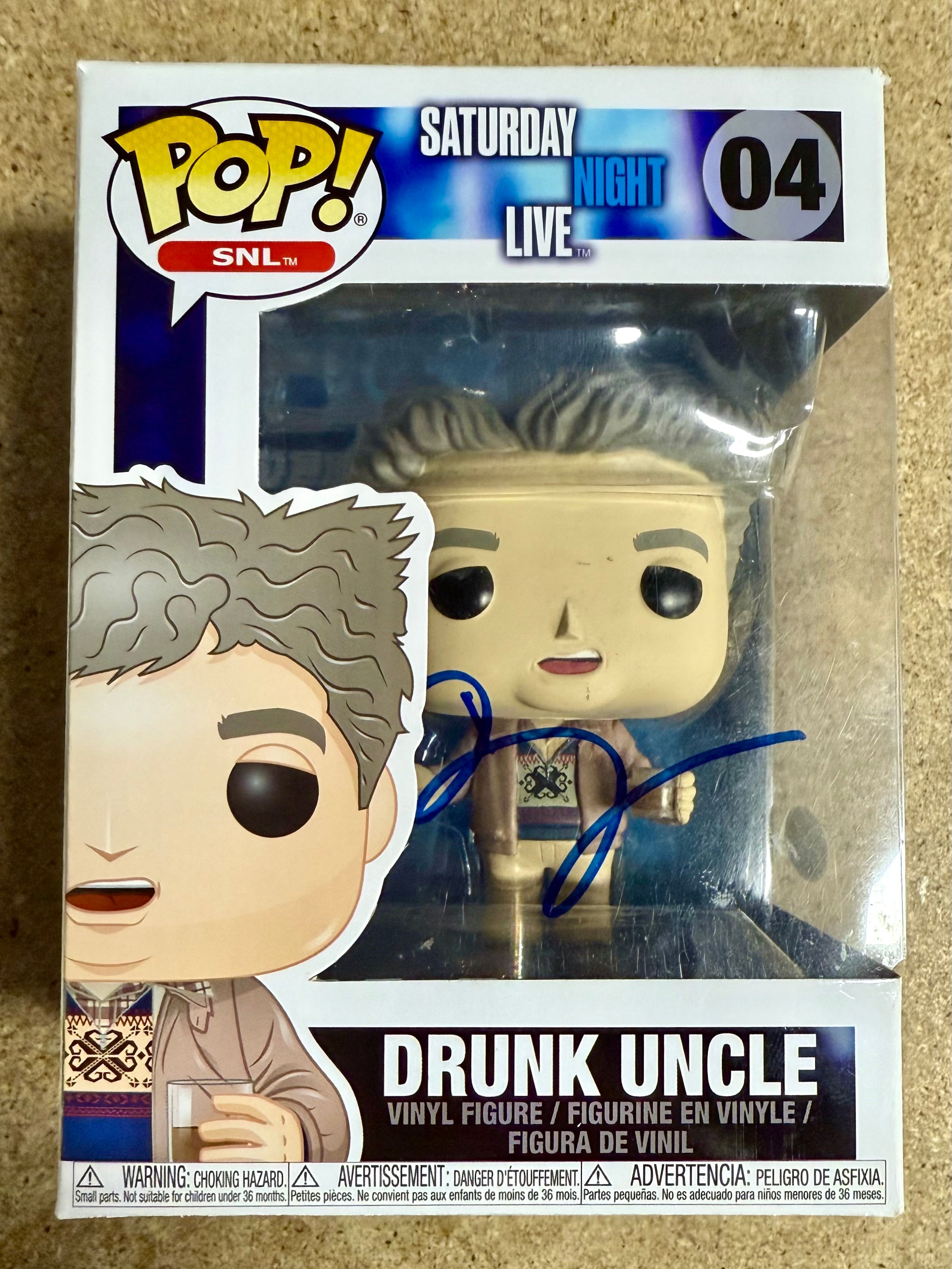 Bobby Moynihan Autografiado SNL Saturday Night Live Drunk Uncle Funko Pop! #04 JSA COA