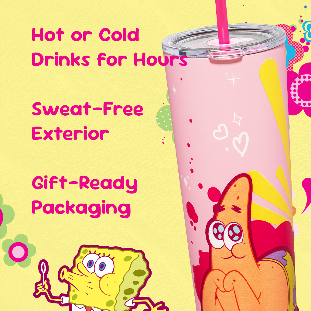 Vaso Rosa de Bob Esponja - 710 ml