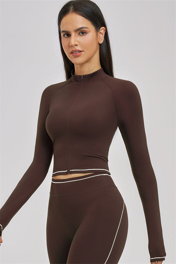 Conjunto de 3 piezas de chaqueta, top corto y pantalón corto Unbound