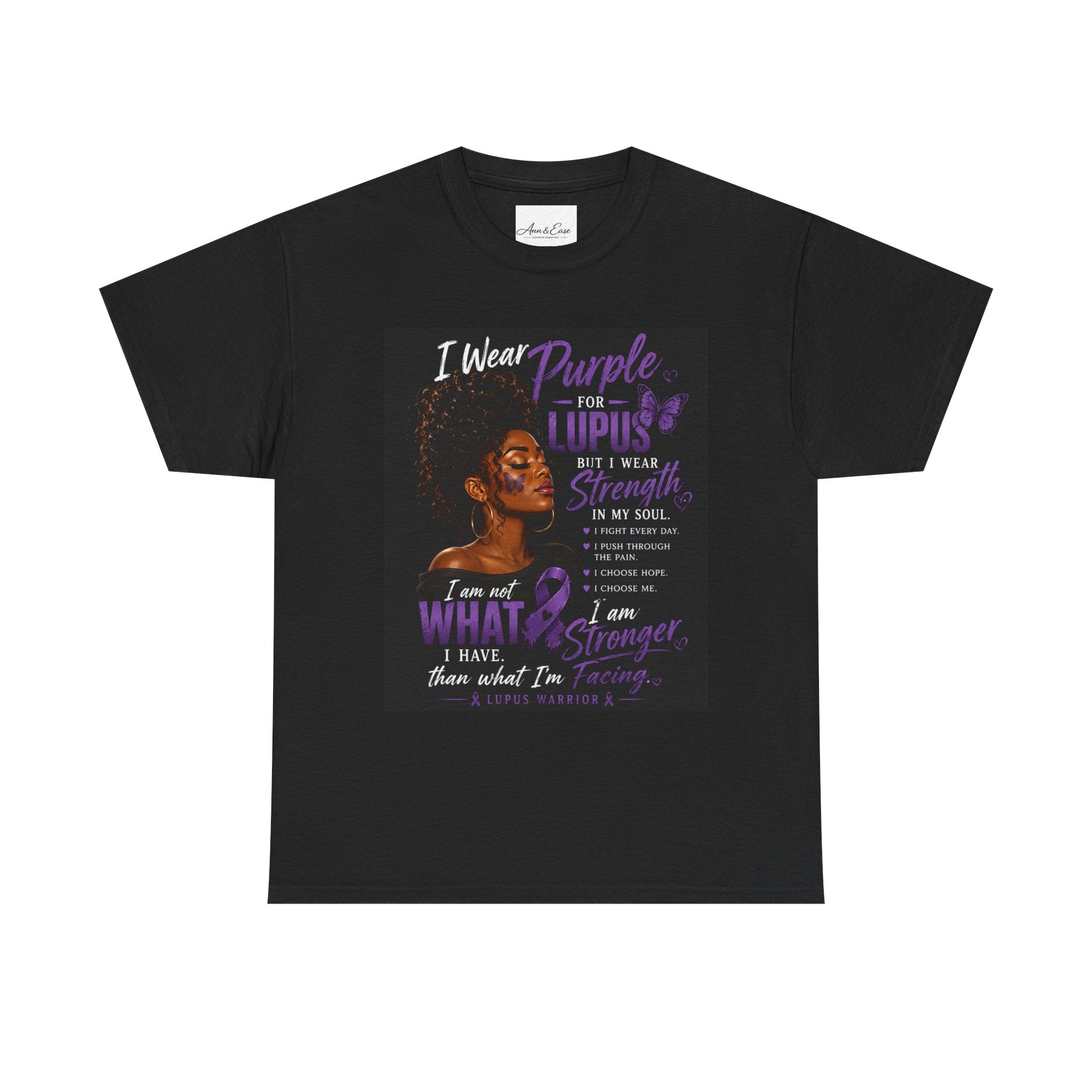 Purple for Lupus Awareness T-Shirt — Inspirational Survivor Quote Tee
