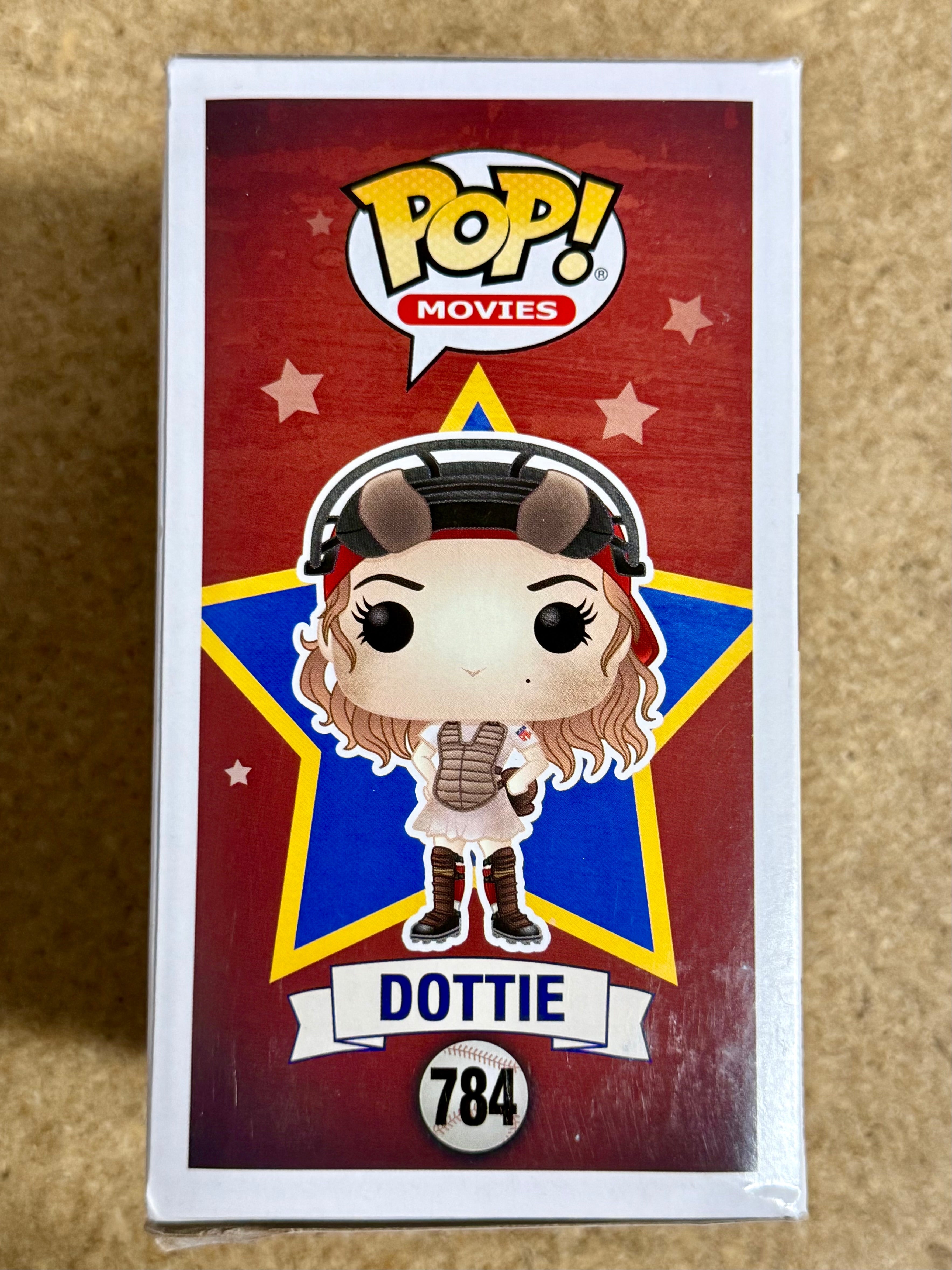 Geena Davis Signed Dottie Funko Pop! #784 A League Of Their Own With JSA COA
