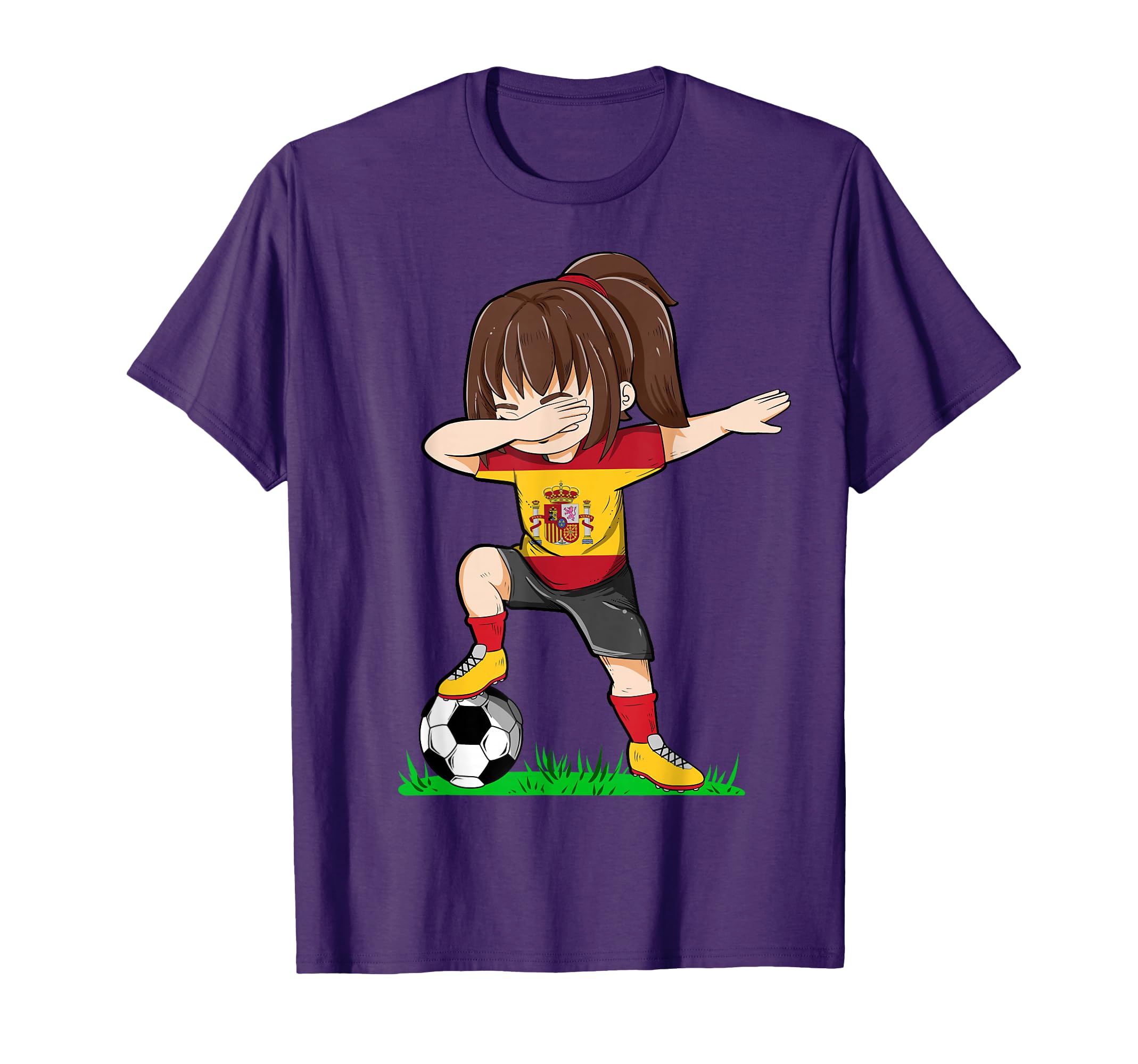 Soccer Spain Jersey Spanish Flag Football T-Shirt - Graphic Print Unisex