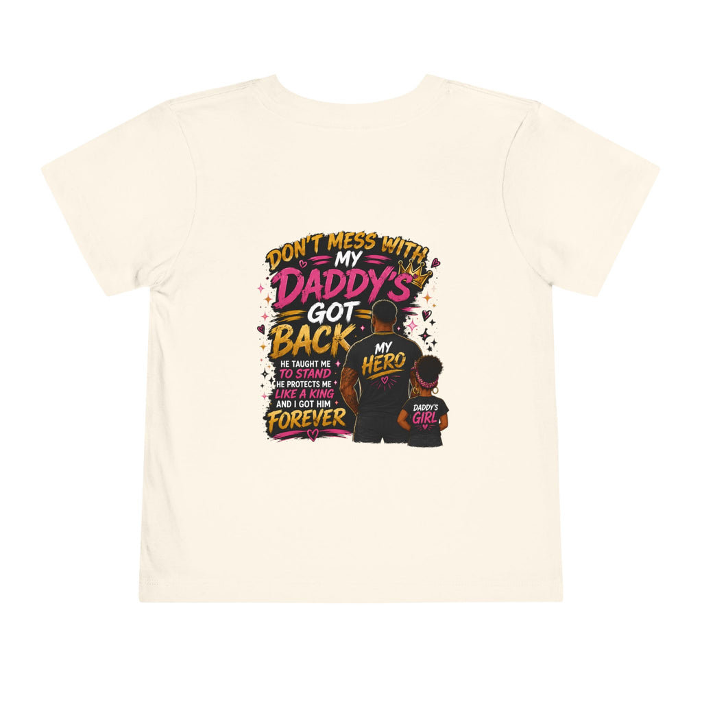 Toddler Tee — "Protected by My Daddy" Daddy’s Girl Graphic Shirt